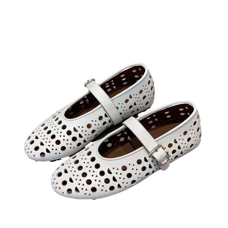 Dame Stilige Mary Jane Ballerinas Stilla