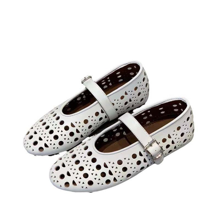 Dame Stilige Mary Jane Ballerinas Stilla