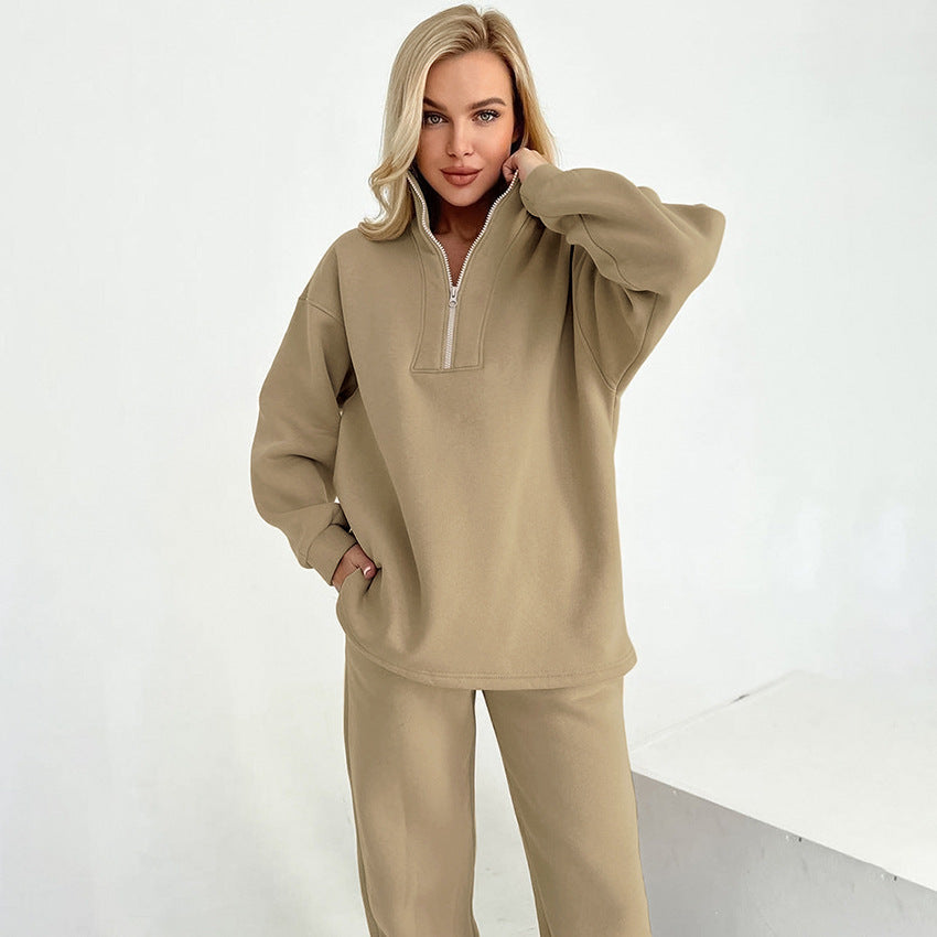 Dame sporty hoodieSweater og joggingbuks sæt Stilla