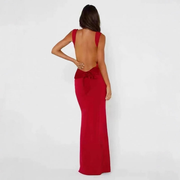 Dame Sleek Bodycon Maxi Kjole Stilla