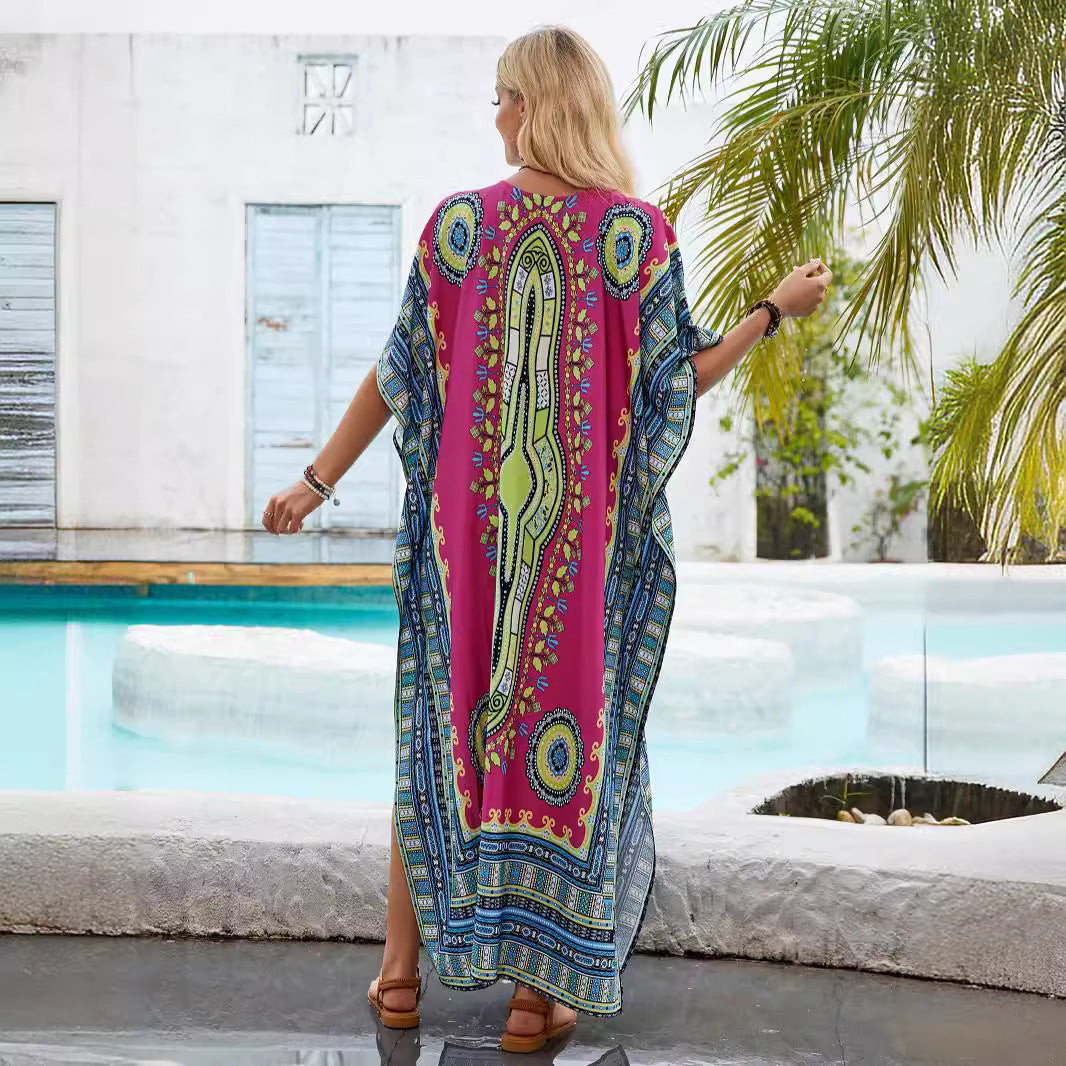 Femme Kaftan Maxi Kjole Stilla