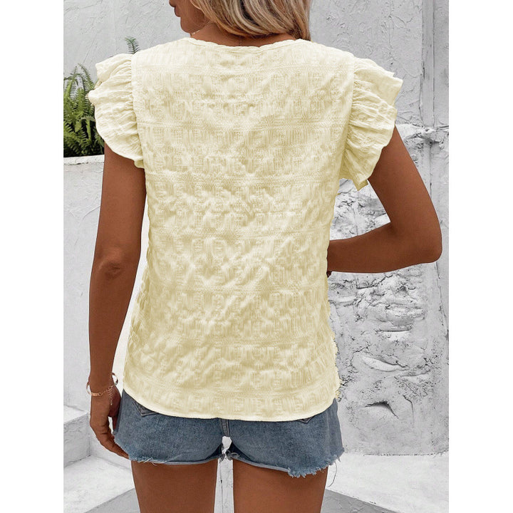 Dame Rynketudskæring Broderet Bluse Stilla