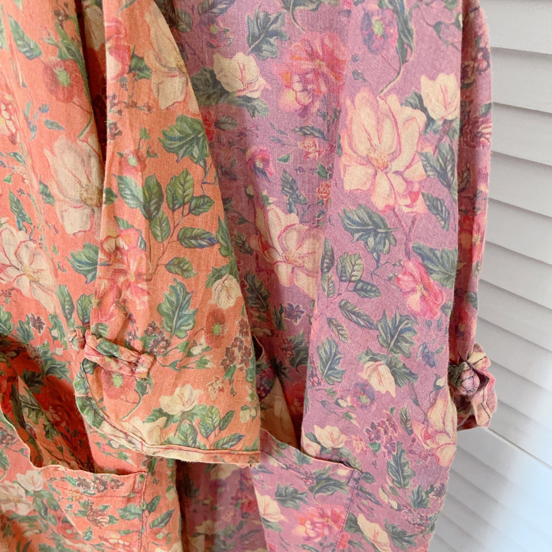 Femme Floral Print Let Kimono Kjole Stilla