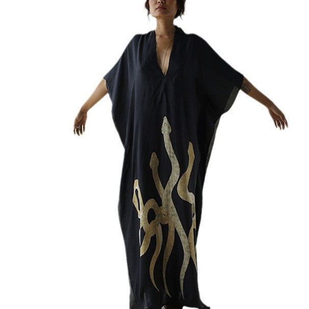 Dame stilfuld Kaftan kjole Stilla