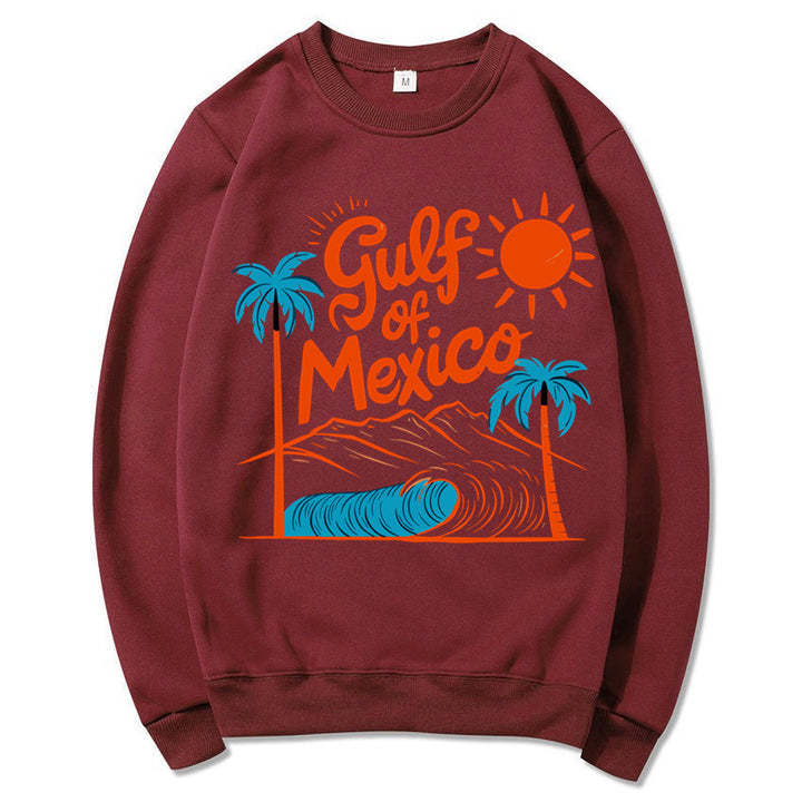 Kvinders sweatshirt med maritimt grafisk design og afslappet snit Stilla