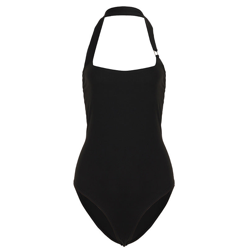Dame spaghetti strop top med elegante spænde accenter Skovae