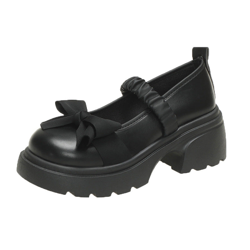 Dame Chunky Sole Sløjfe-Detail Slip-On Ballerinaer Stilla