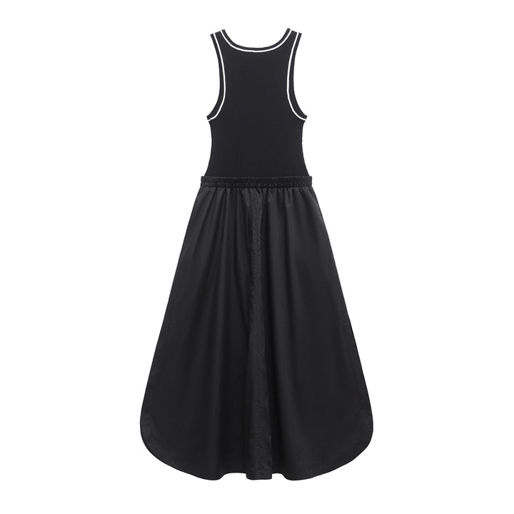 Dame Casual Maxi Kjole med høj Tanktop-design Stilla