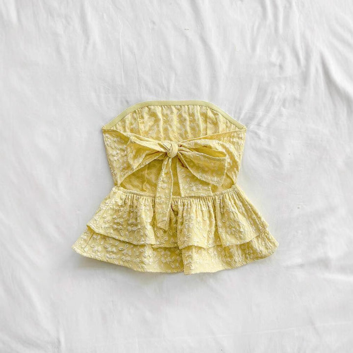 Dame Peplum Top med blomsterdesign Stilla