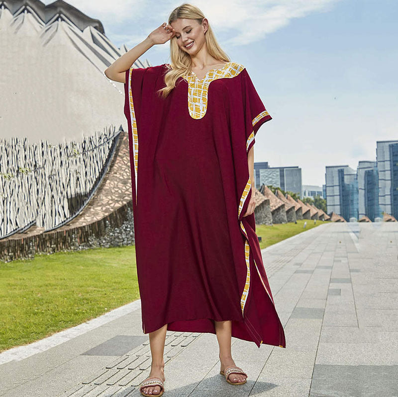 Dame Strandtunika i moderne kaftan-stil med elegante detaljer Stilla