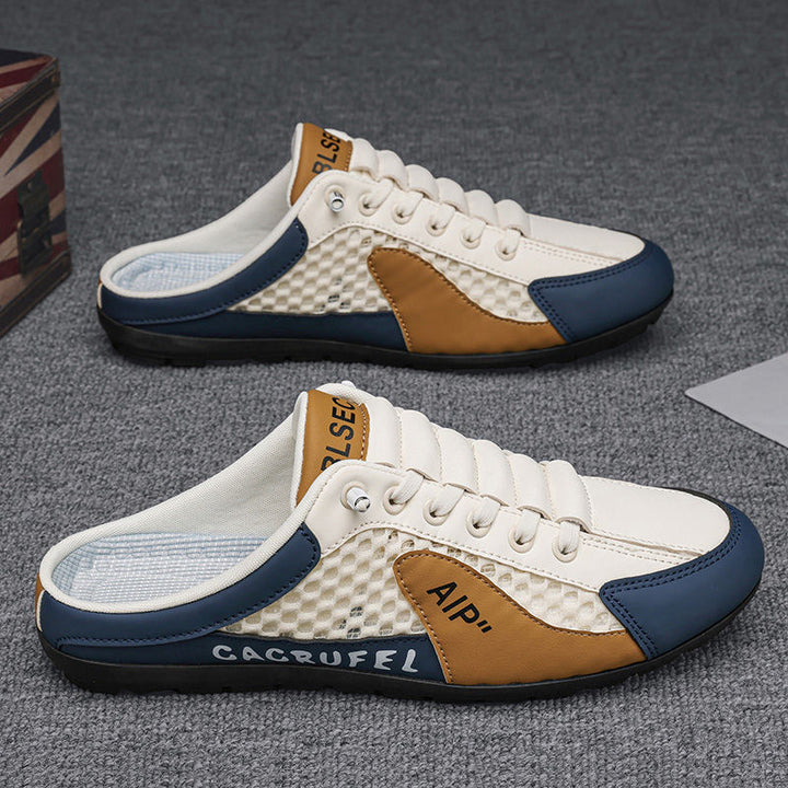 Herre Let Slip-On Fritids Sneakers med Åndbart Mesh-Design Stilla