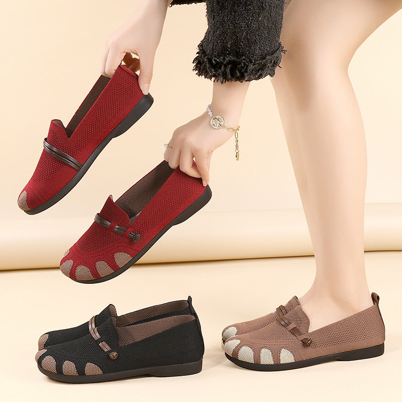Femme Let strik Slip-On Balletsko Stilla