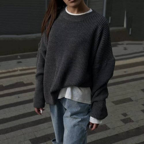 Stilla | Cozy Loose Strikket Pullover Sweater