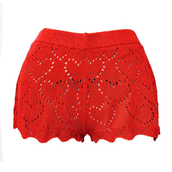 Dame luftige hæklede shorts med elegant hulmønsterstruktur Stilla
