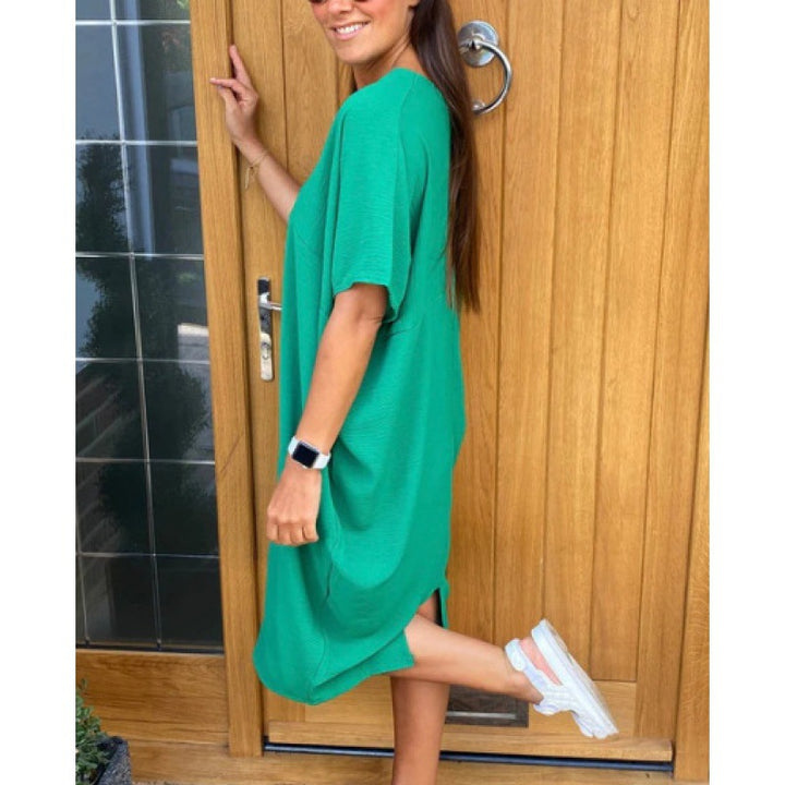 Dame Relaxed Fit Oversized T-shirt Kjole Stilla