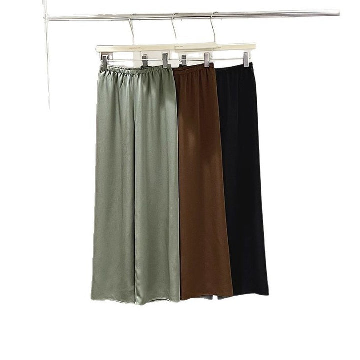 Damer elegante Palazzo-bukser med behagelig elastisk talje Stilla