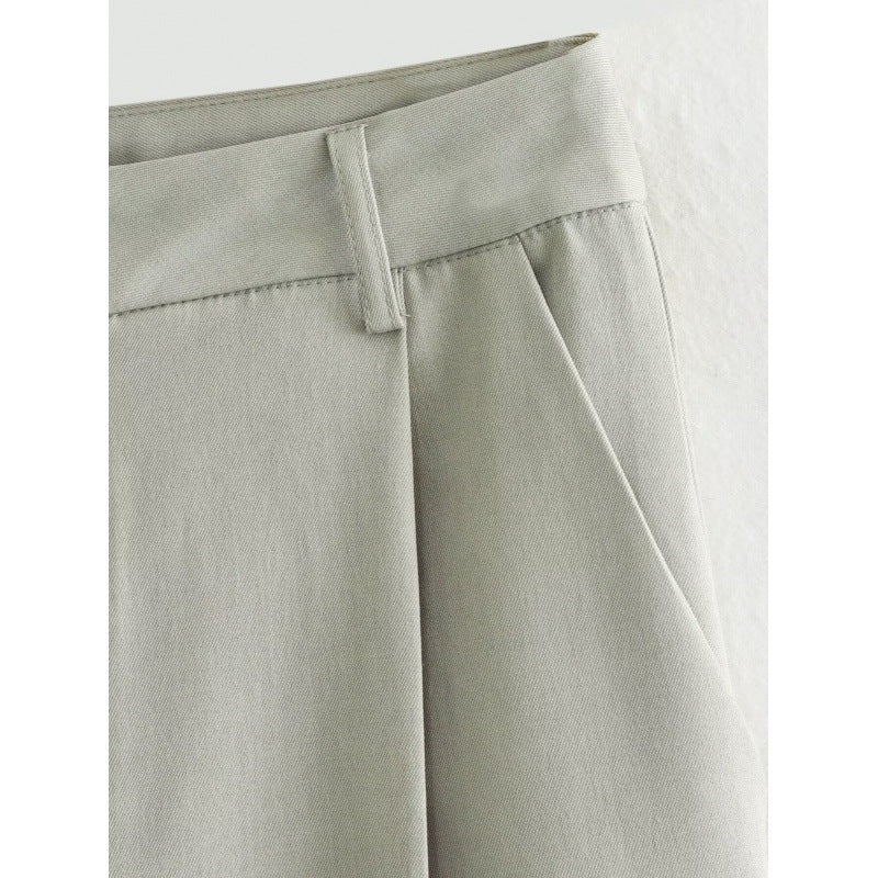 Femme Cropped Utility Jakke med Klap-lommer Stilla