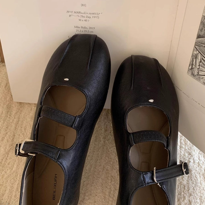 Femme justerbare remme Mary Jane clogs med unikt ze design Stilla