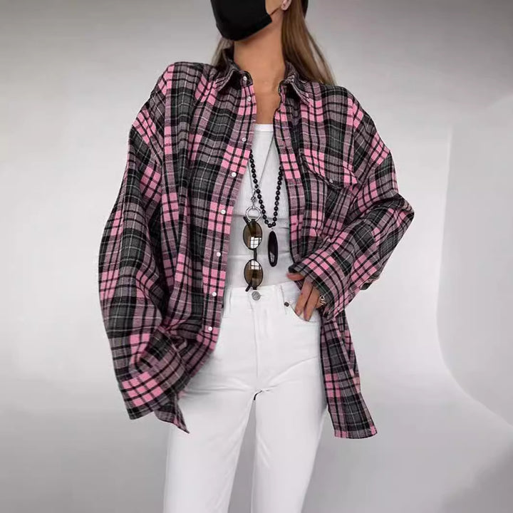 Femme Relaxed Fit Karo Flannel skjorte Stilla
