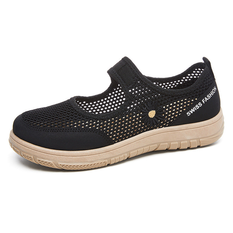 Dame åndbare Mary Jane stil Slip-On sneakers med komfortpasform Stilla
