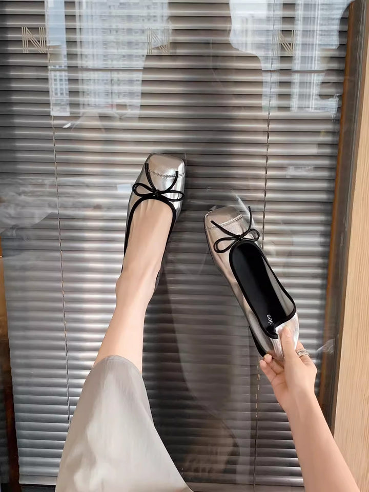 Dame Behagelige Ballerinaer med Sløjfedetalje Stilla