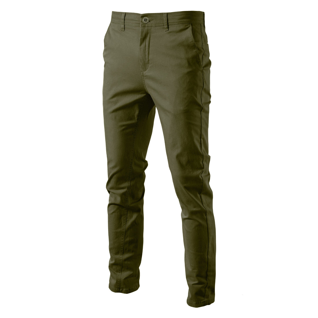 Herrer Chino-bukser med elastisk talje og moderne slim-fit-snit Stilla