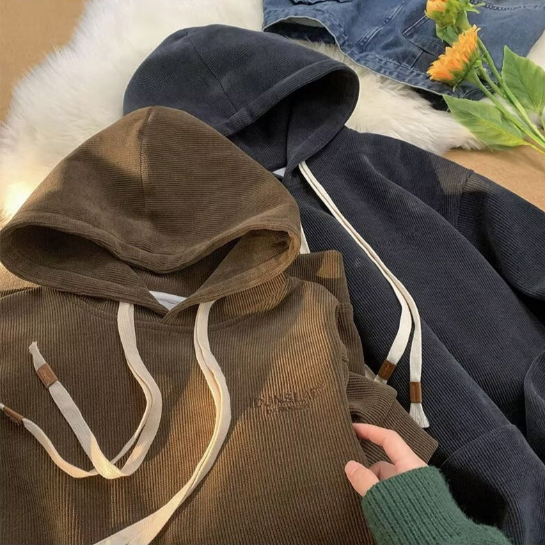 Herrer hættebluse med klassisk snit og afslappet design Stilla