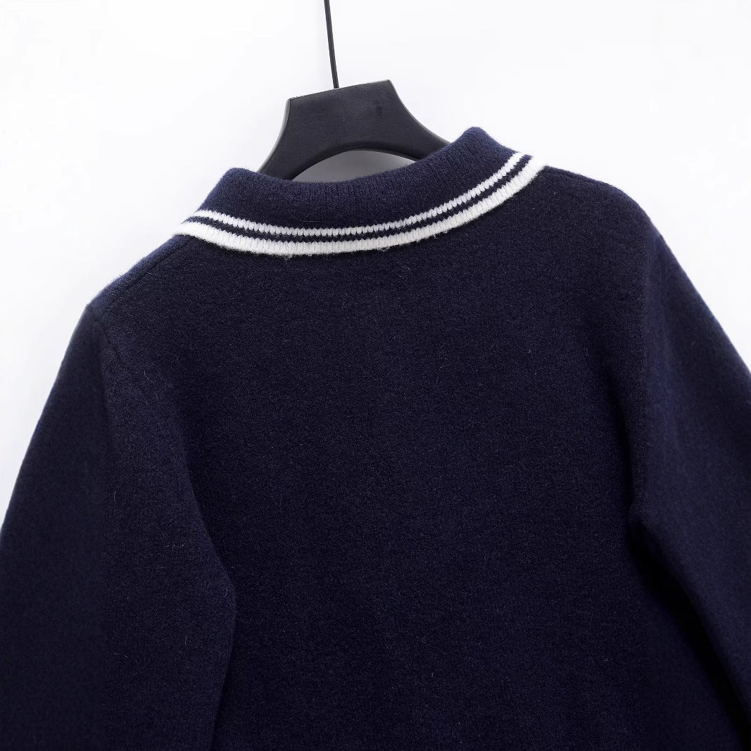 Femme Cropped Polo Pullover Stilla