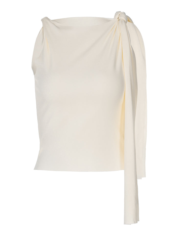 Dame Crop-top med asymmetrisk design og elegante stropdetaljer Stilla