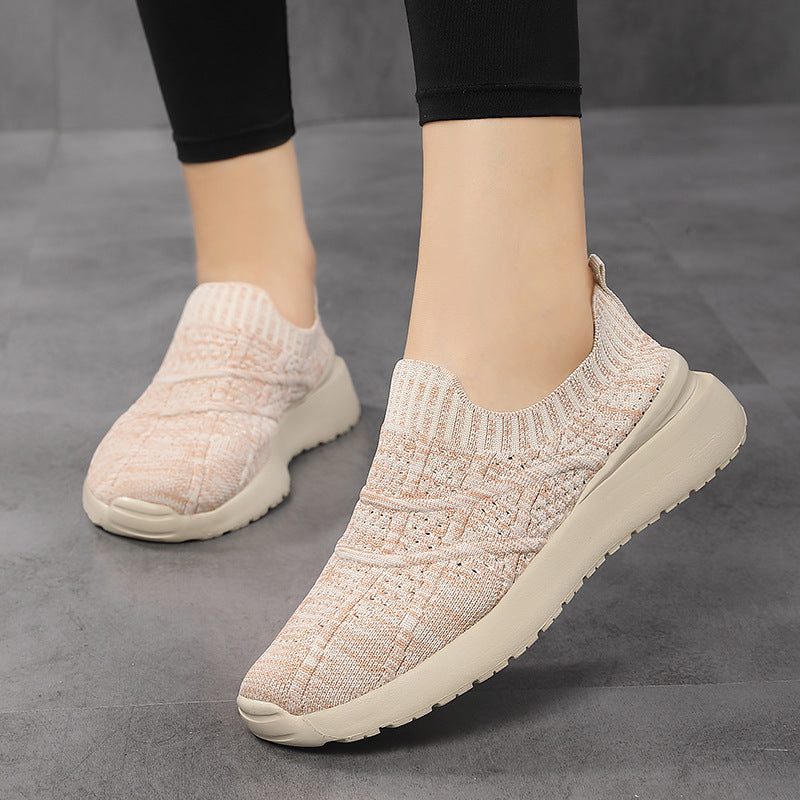 Dame Åndbare Strik Slip-On Sneakers Stilla