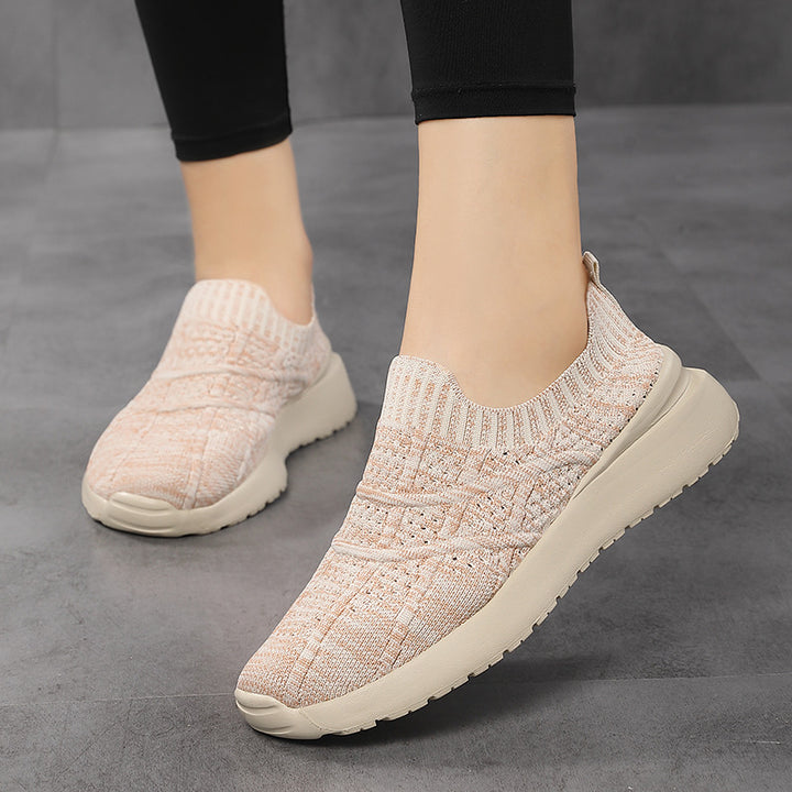 Dame Åndbare Strik Slip-On Sneakers Stilla
