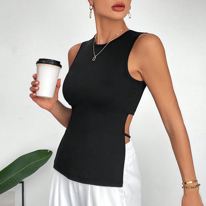 Kvindernes sporty tanktop med sideskæring Stilla