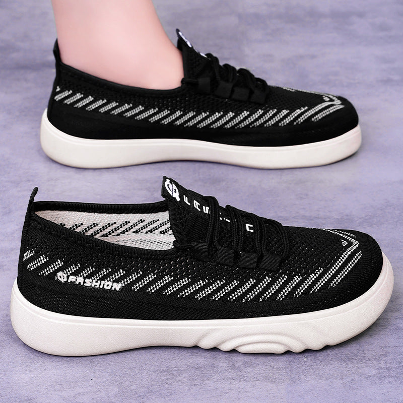 Dame Åndbare Slip-On Sneakers med elastisk design og skridsikker sål Stilla