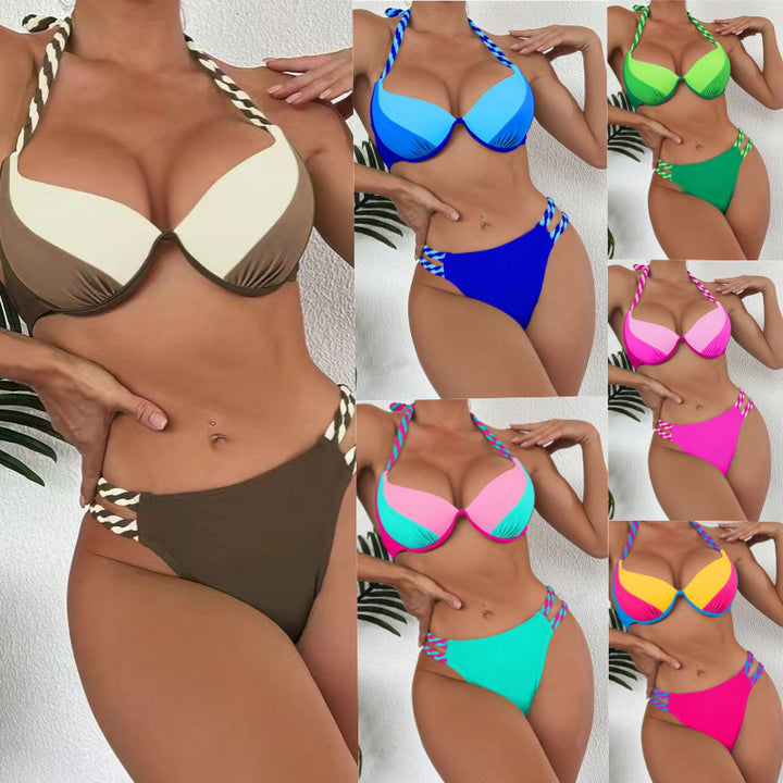Femme Farverigt Bikini-Sæt Stilla