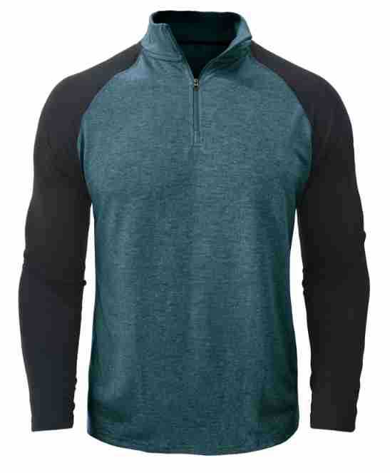 Herrer Sporty Pullover med Ståkrave og Lynlås Stilla
