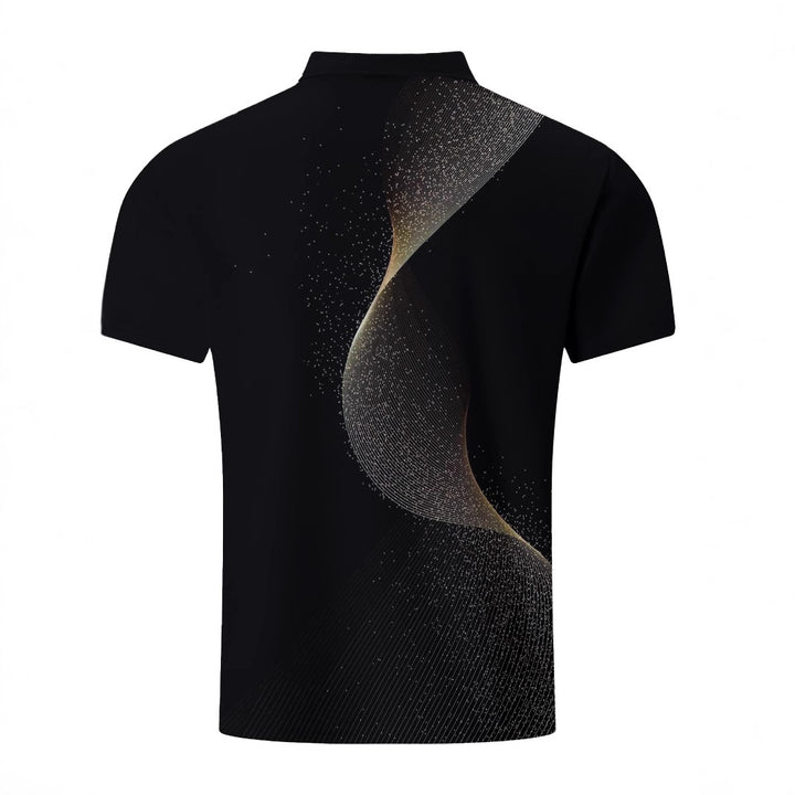 Herre poloshirt med unikt grafisk design og åndbare egenskaber Stilla