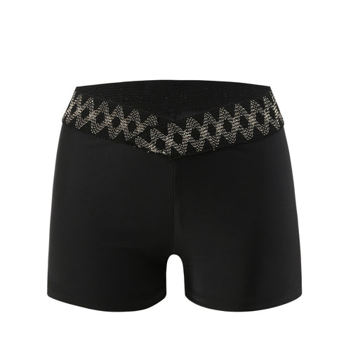Dame Bade-shorts med glinsende elastisk bånd Stilla