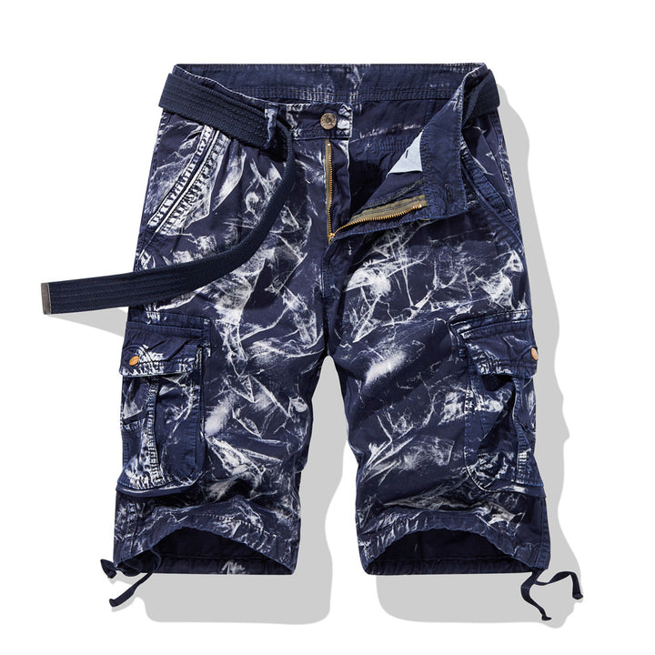 Herrer Cargo-shorts med innovativt lomme-design og elastisk talje Stilla