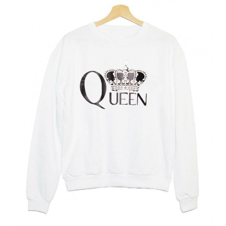 Kvinders sweatshirt med kongelig print Stilla