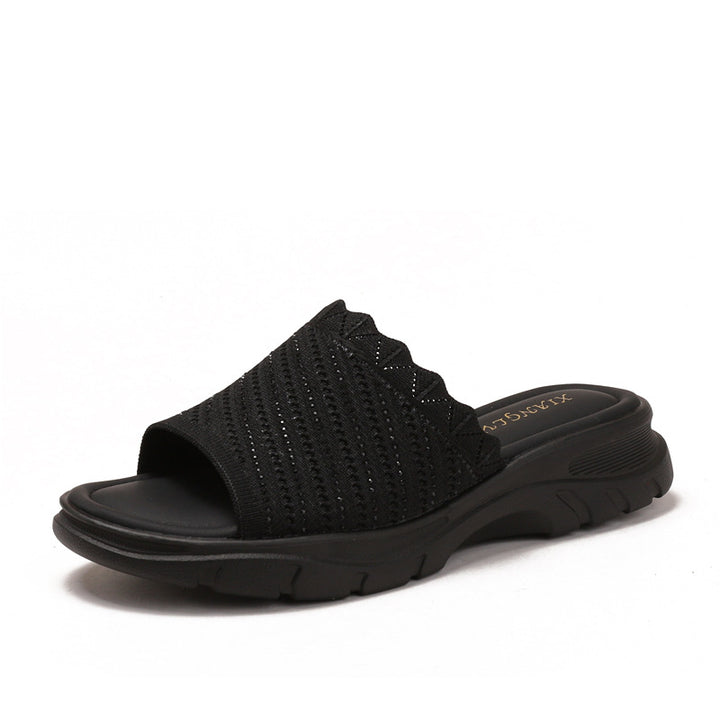Dame komfortable slippers med åndbare indlæg og skridsikker sål Stilla