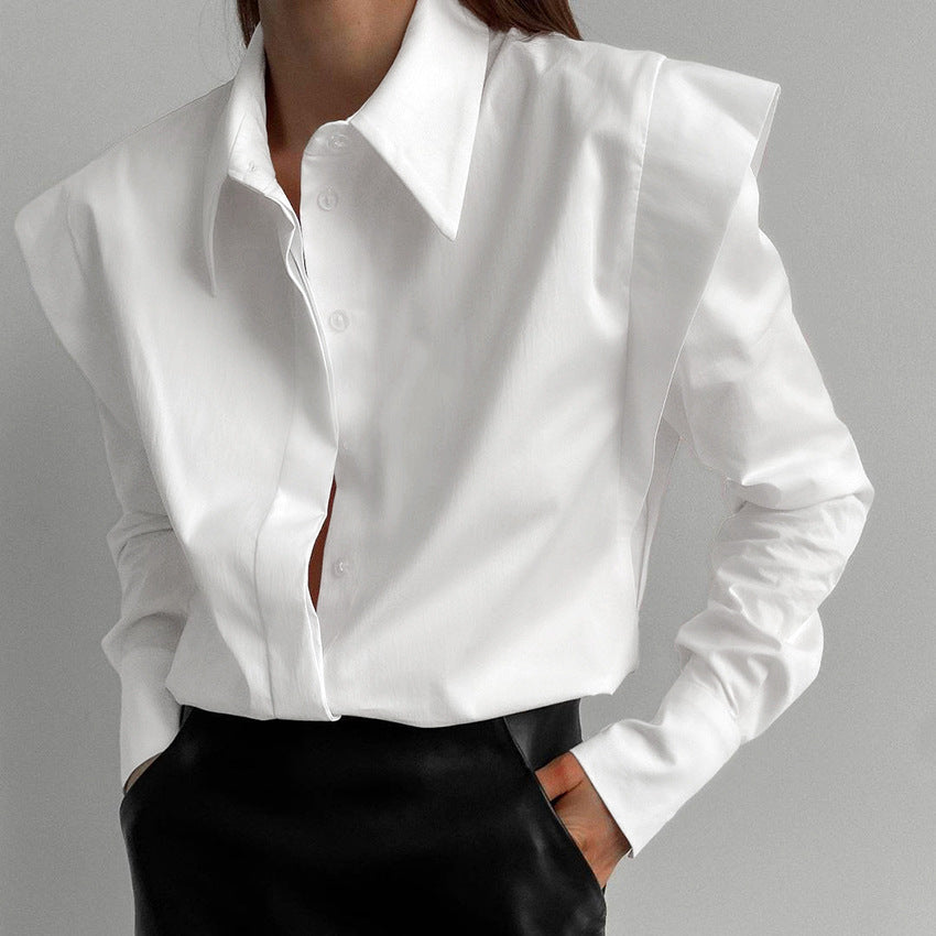 Dame Oversized Bluse med struktureret design og elegante detaljer Stilla