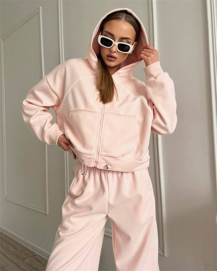 Kvinder Sports Højtalje Jogging Suit Skovae