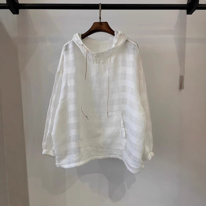 Femme Let Løs Pasform Pullover Hoodie Stilla