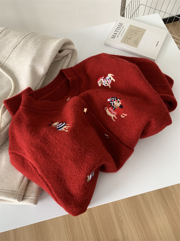 Kvinders cardigan med legende applikationer og elegant schnit Stilla