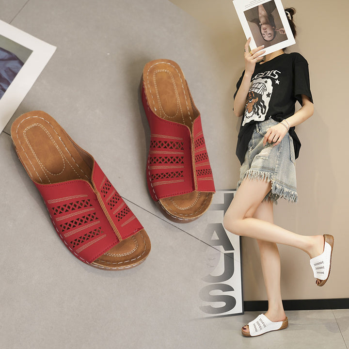 Stilfulde Dame-Casual-Slidesandaler Stilla