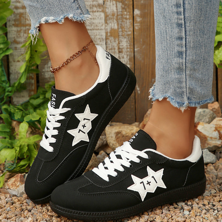 Dame Sporty Sneakers med modigt stjernemotiv Stilla