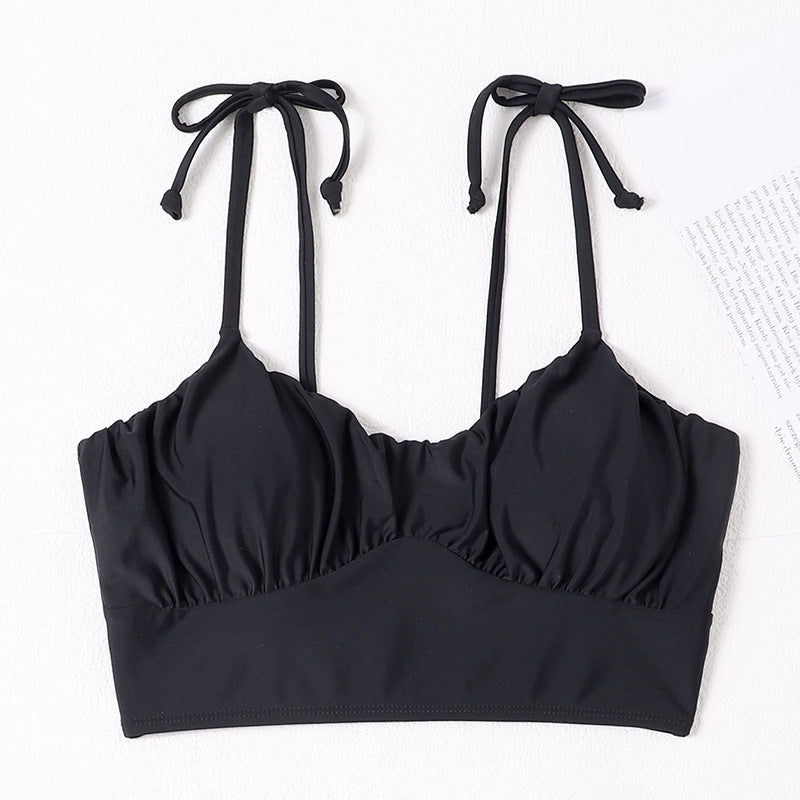 Dame Sport-Bikini top med justerbare snøre detaljer Skovae