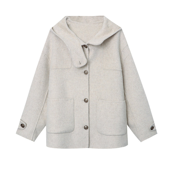 Kvinders fleece lang jakke med oversized pasform og store lommer Stilla