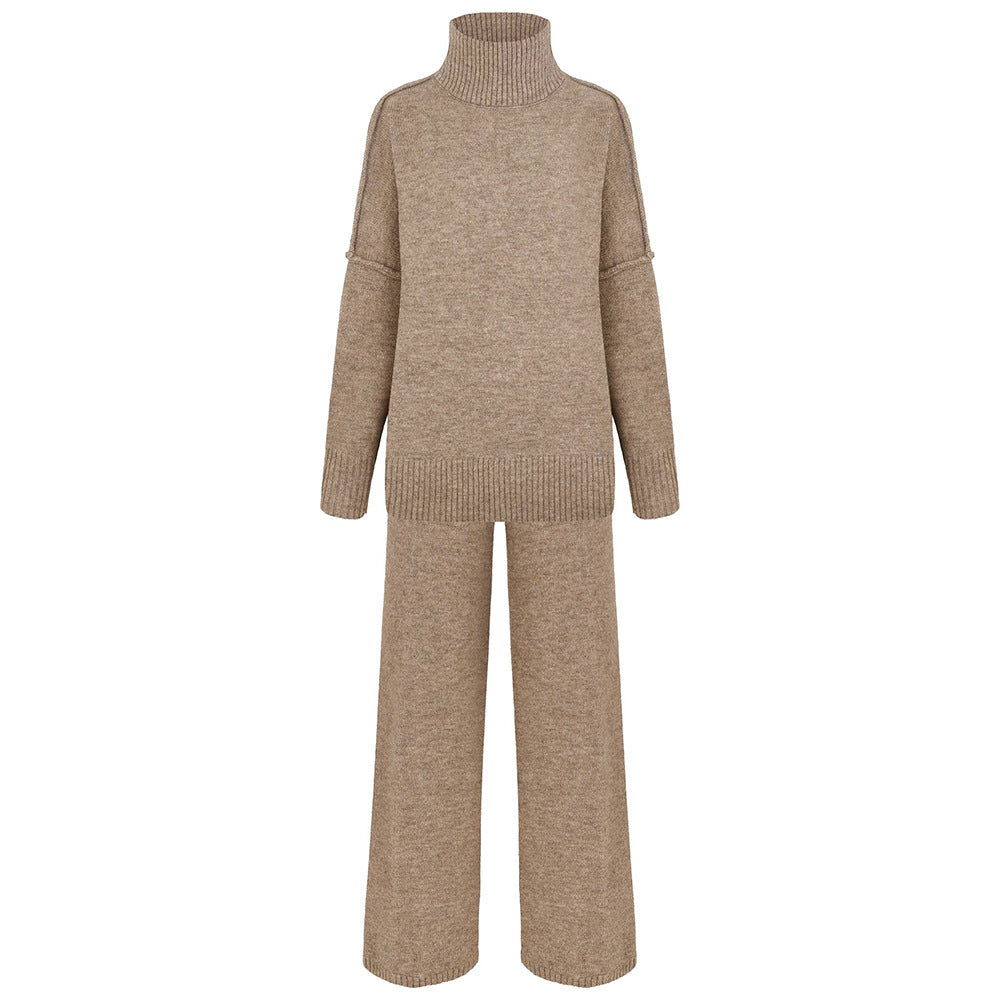Dame Oversized Pullover med høj krave og bred pasform Stilla