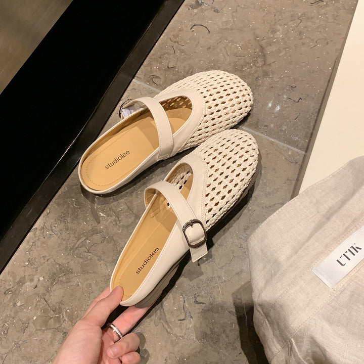 Dame Åndbare Slipper Clogs med Justerbar Rem Stilla